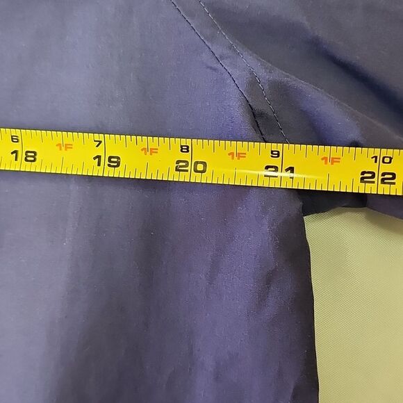 ZARA Men's Navy Blue Collared Button Down Light Weight Windbreaker Smart Casual - Picture 7 of 11